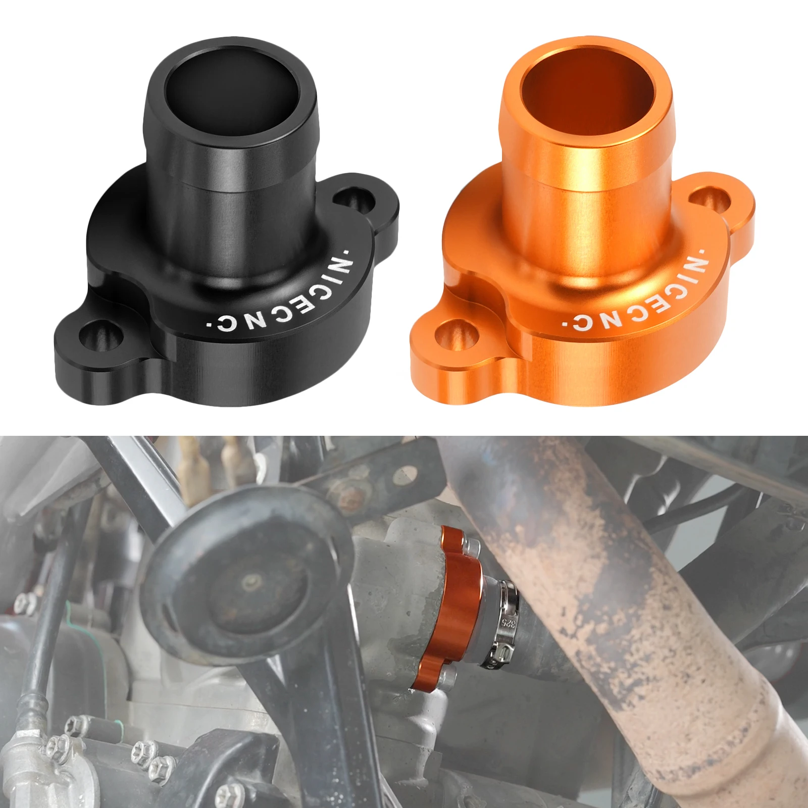 Motorcycle Radiator Thermostat Cover for KTM 690 SMC/R SMCR 690 Enduro/R GasGas 700 SM 700 ES Husqvarna 701 Supermoto 701 Enduro