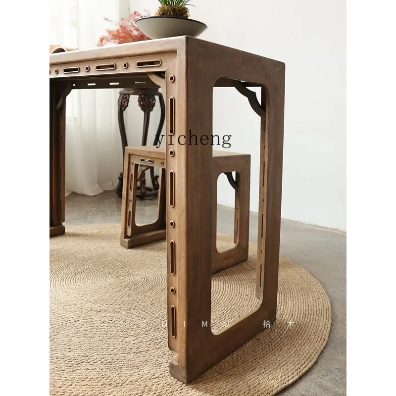 CZ-27 Solid Wood Calligraphy Desk Painting Case Writing Desk Antique Imitation Old Object