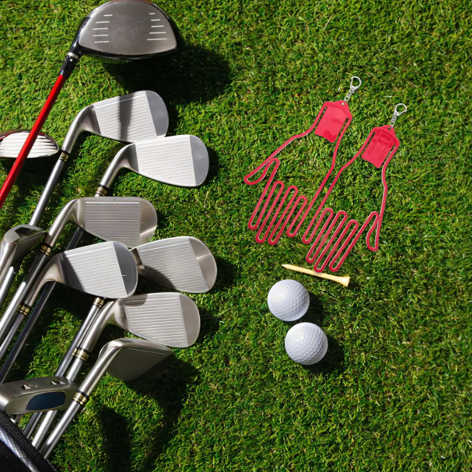 

2Pcs Golfs Glove Holder Sturdy Plastic Palm Shape Glove Support Rack Convenient Clip for Golf Bag Storage Gloves Holder