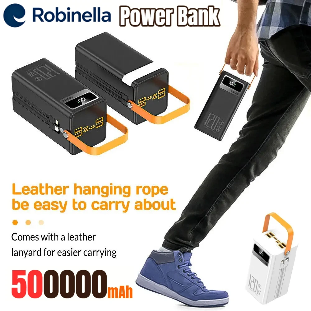 

Новый встроенный кабель мощностью 120 Вт, большая емкость 50000 мАч, сверхбыстрый внешний аккумулятор, мобильный источник питания для прямой трансляции на открытом воздухе