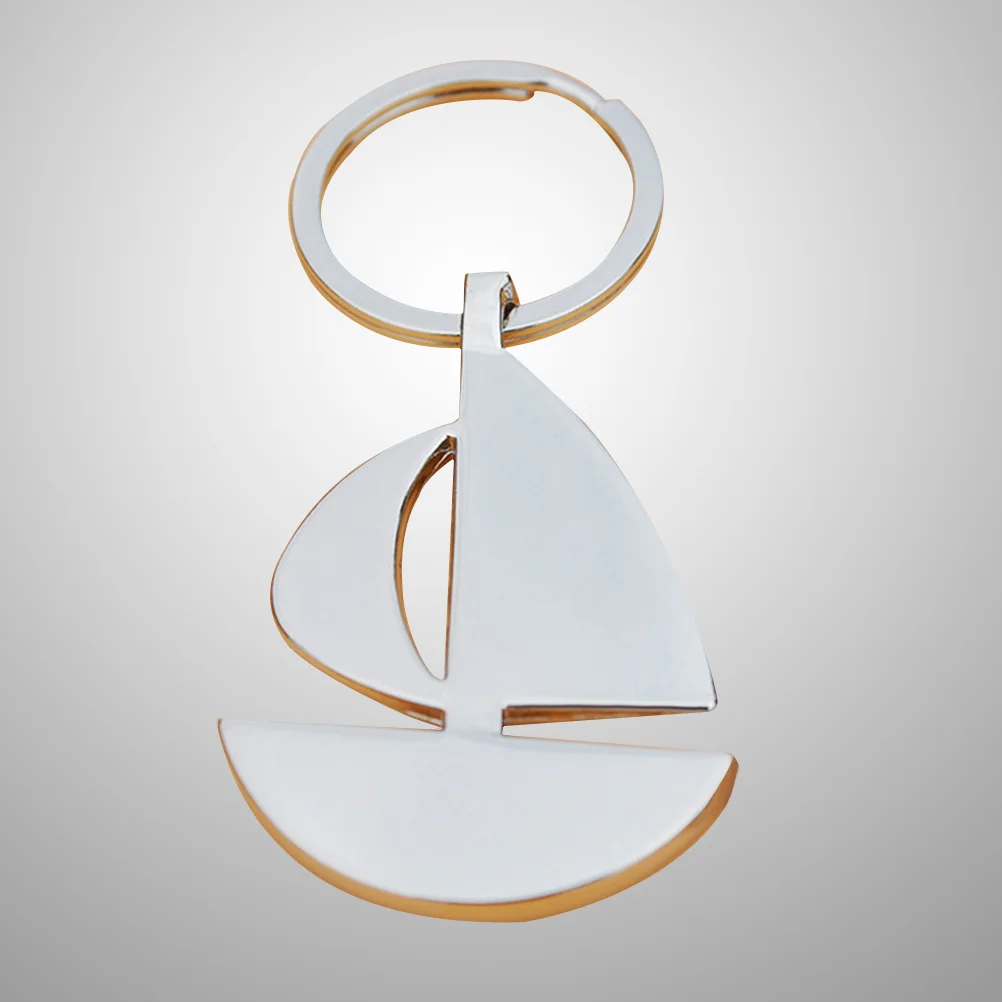 

Premium Keychain Creative Gift Car Sailing Boat Design Metal Keyring Lovely Beautiful