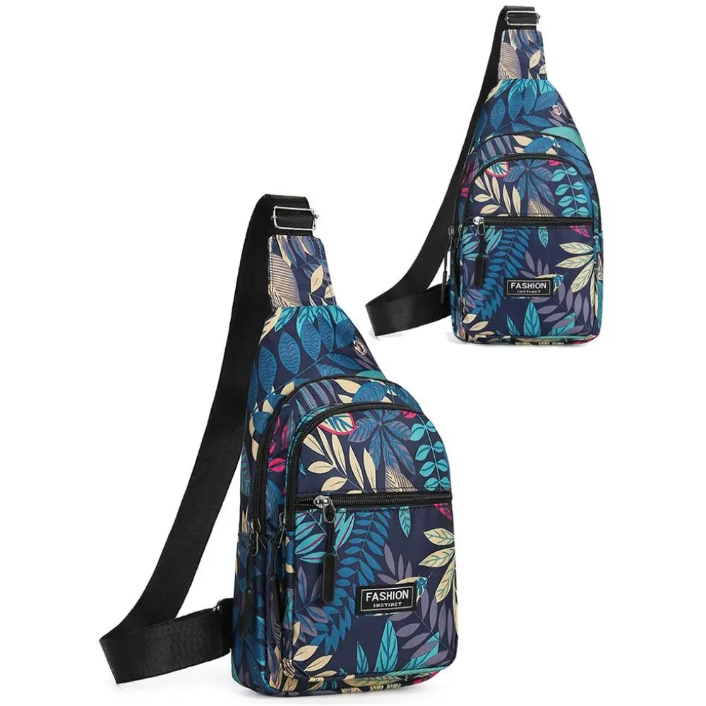 

Oxford Cloth Women's Chest Bags Multifunctional Black Blue Red Sports Chest Bag Multi-compartment Purse Mobile Phone Bag Unisex