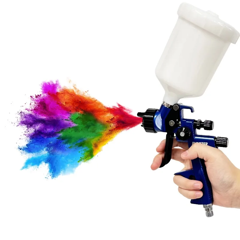 8106 Gravity Feed  Air Spray Gun for Cars with 1.3mm Nozzle and Adjustable Spray Pattern