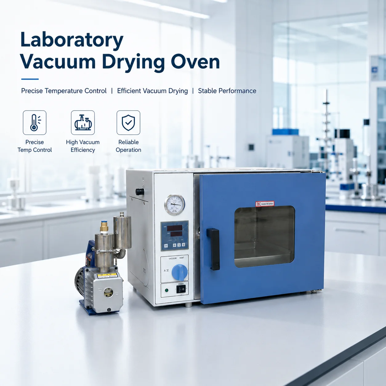 High Quality Vacuum Dry Oven Lab Drying Equipment for Battery Materials Drying