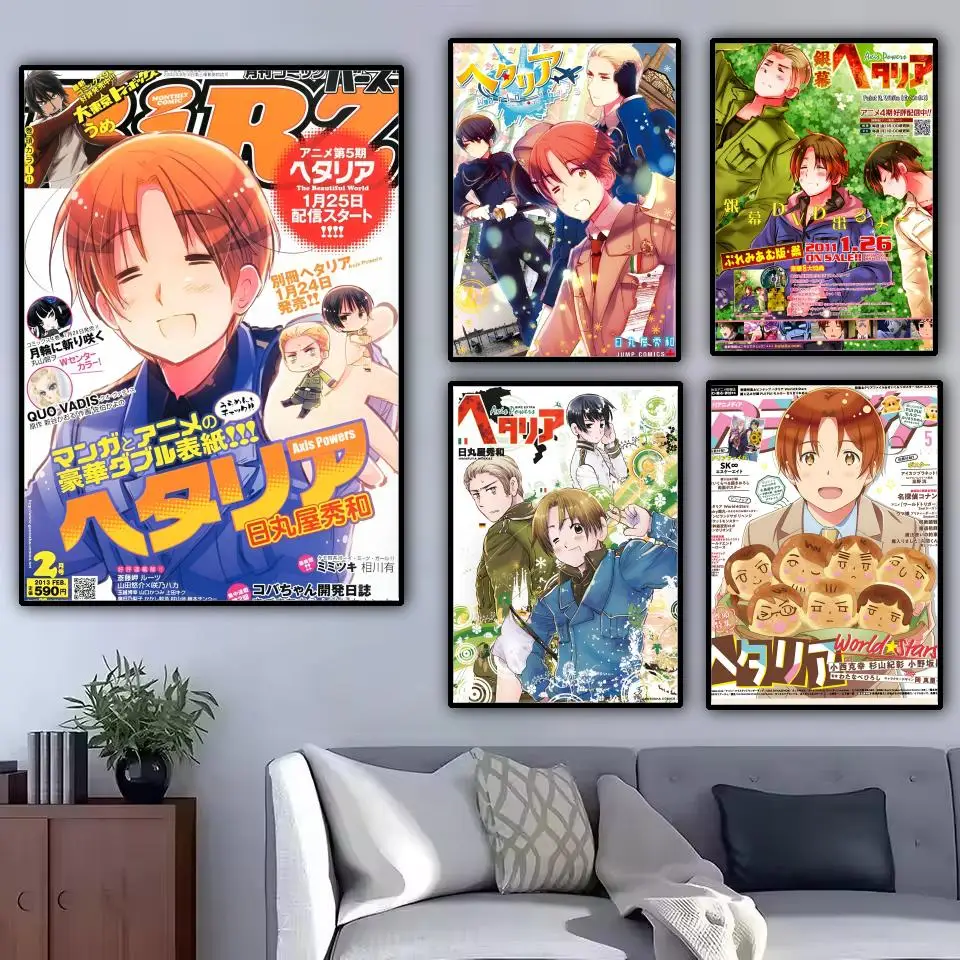 H-Hetalia The Beautiful World Poster Holiday Gifts Decoration Designed For Home Restaurant Office Space Wall Art