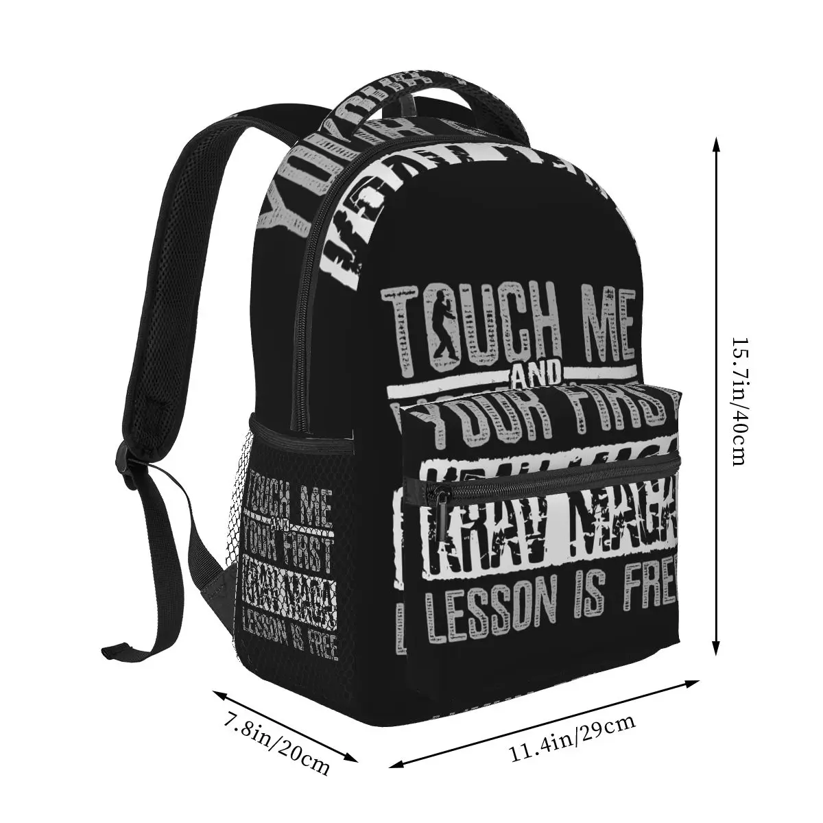 Israeli Martial Art Krav Maga Training Instructor Backpack Student Boys Girls BookBag School Bag Shoulder Bags for Men Women