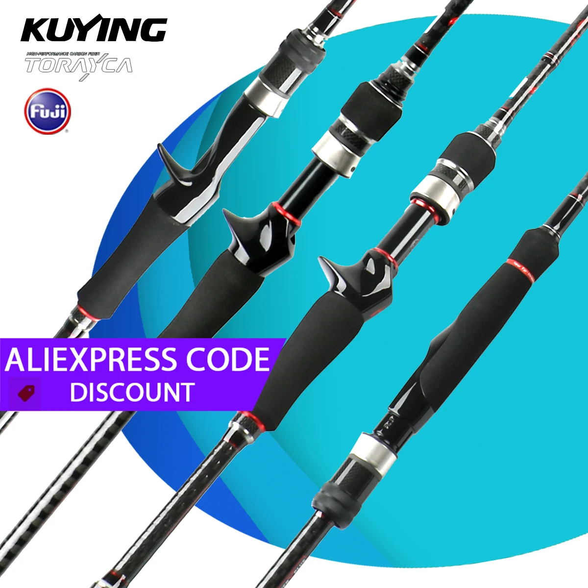

Kuying Leadership Fishing Rod 6'4\" 192cm 7'6\" 228cm 8'0\" 240cm 8'6\" 258cm Casting Spinning 4-18lb Carbon Fuji L m ml Pole Stick