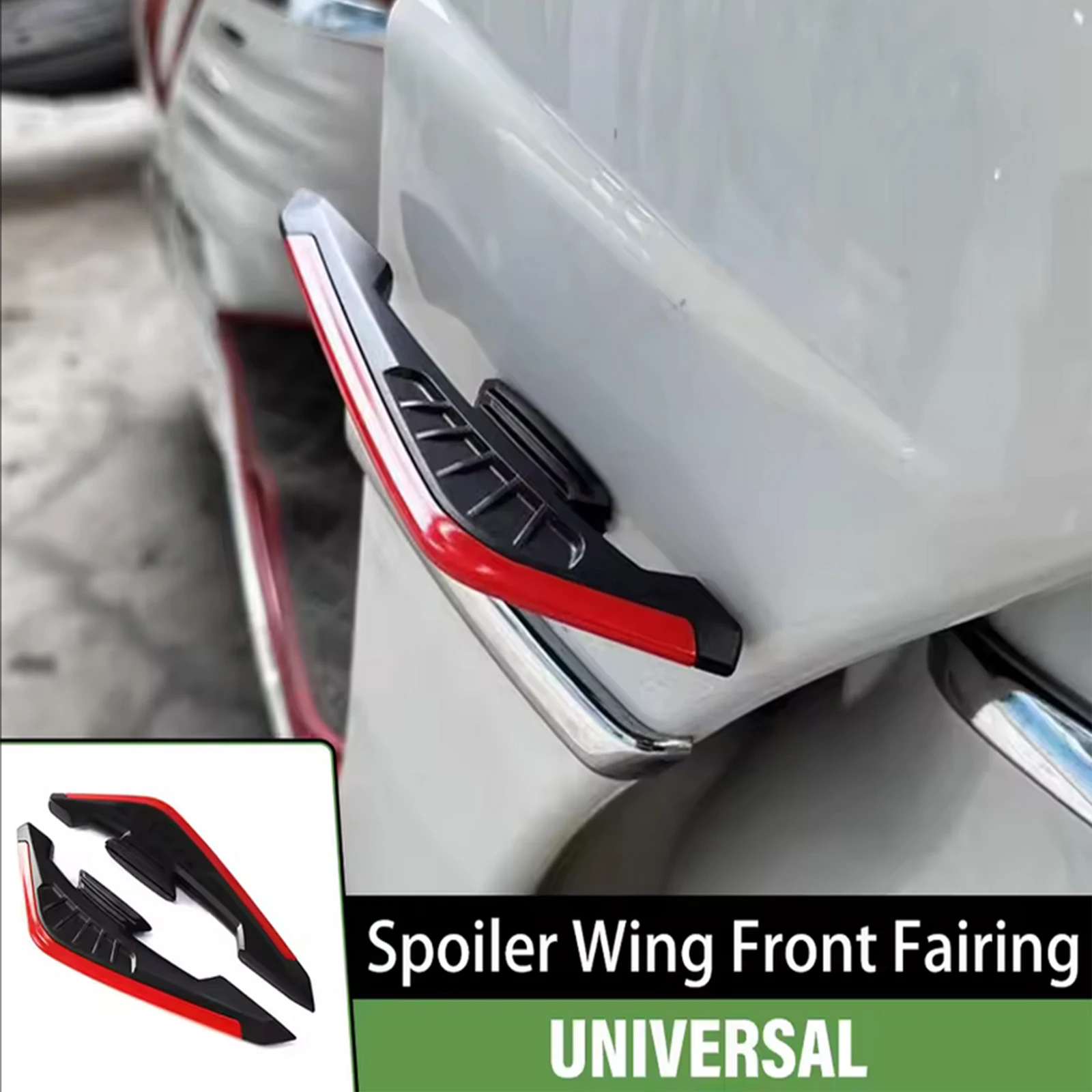 1 Pair Motorcycle Winglets Side Fairing Winglets Spoiler Aerodynamic Wing Modified Accessory Wind Wing
