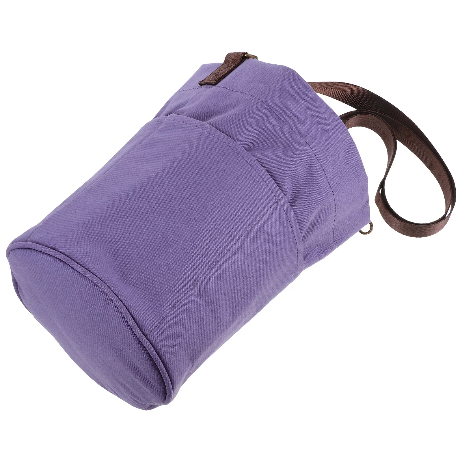

Knitting Tool Storage Bag Crochet Project Tote Bucket Craft Organizer Canvas Yarn Container Cylinder Shaped Bag Sewing Supplies