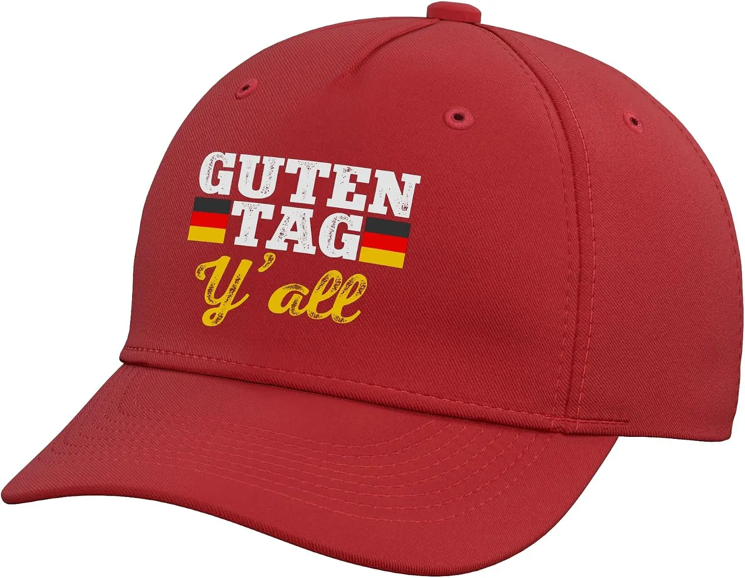 Guten Tag Y'all German Hello Greetings Germany Adjustable Baseball Hat Unisex Adult Yp Classics Retro Snapback Cap Printing