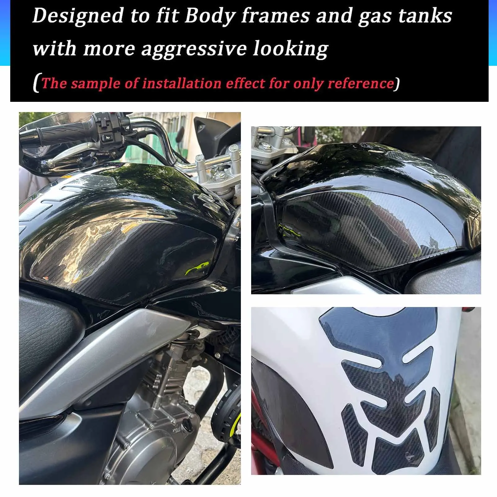 Motorcycle Tank Traction Side Pad For Suzuki Inazuma GW250 GW 250 Gas Fuel Knee Grip Decal Stickers Anti-Slip Protective - view 5