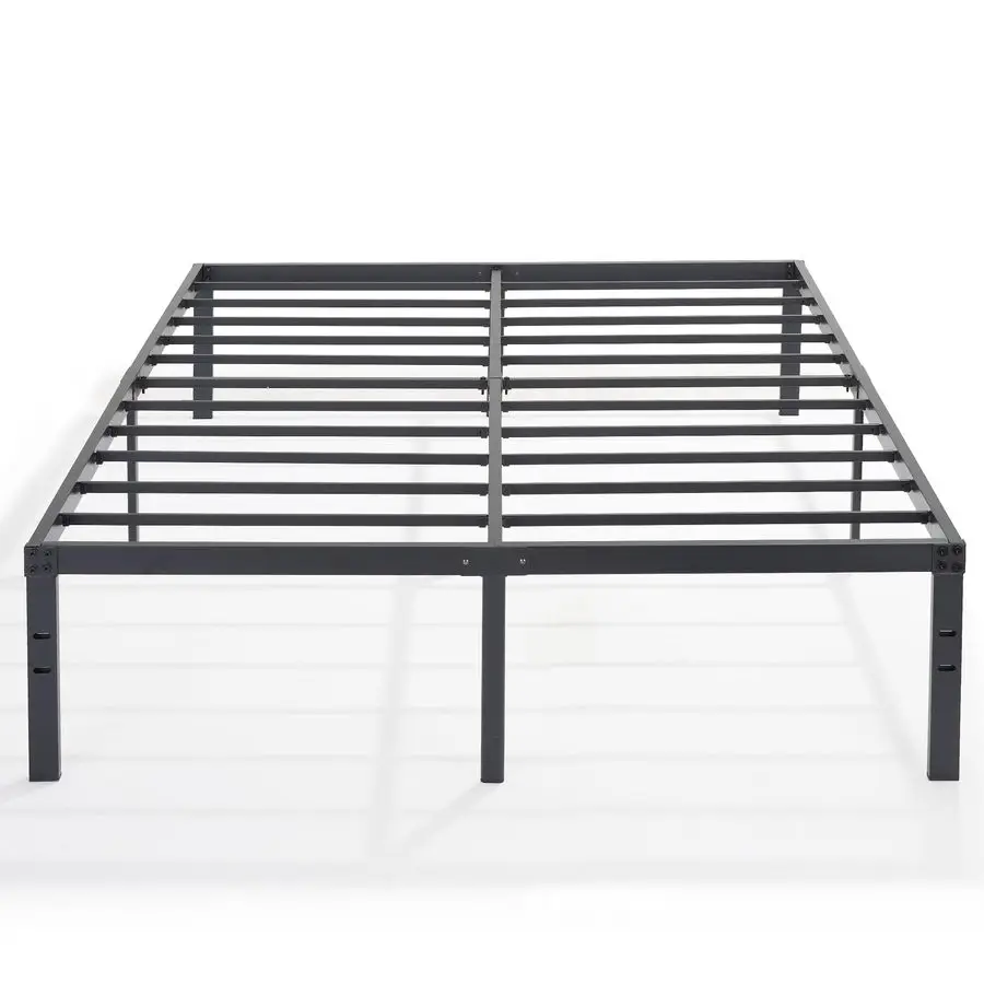 

16 Inch Full Size Tall Bed Frame Metal Platform,Heavy Duty Steel Slat Easy Assembly Mattress Foundation No Box Spring Needed