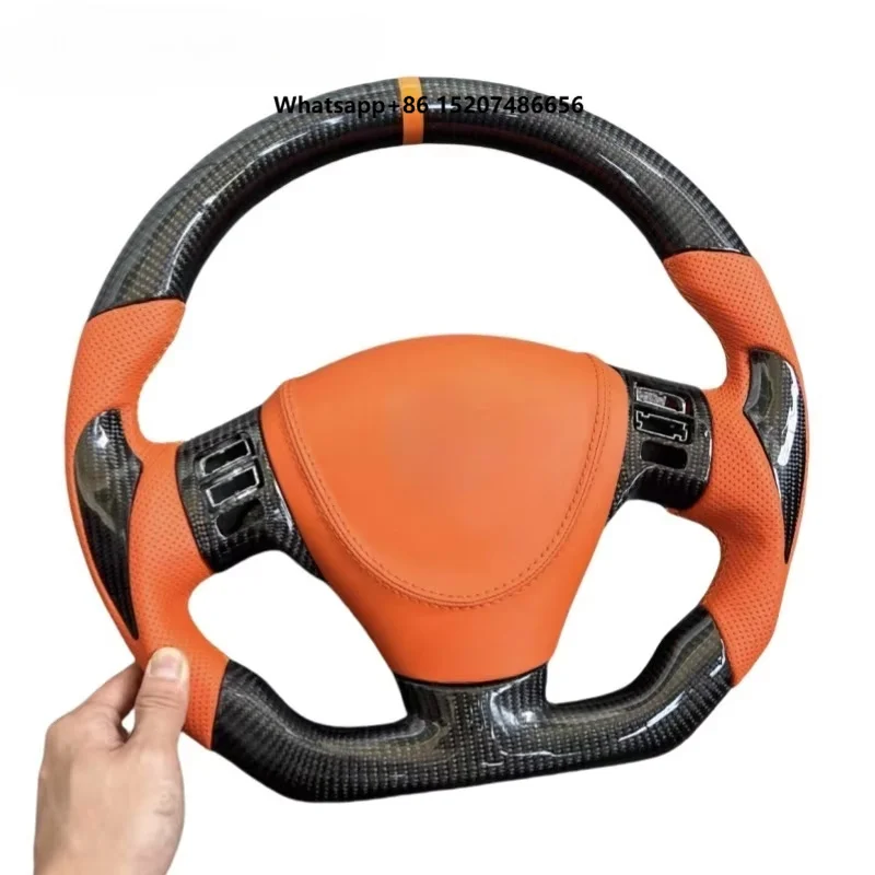 Carbon Fiber Steering Wheel for Flat Bottom Sport Steering Wheel Interior Upgrade