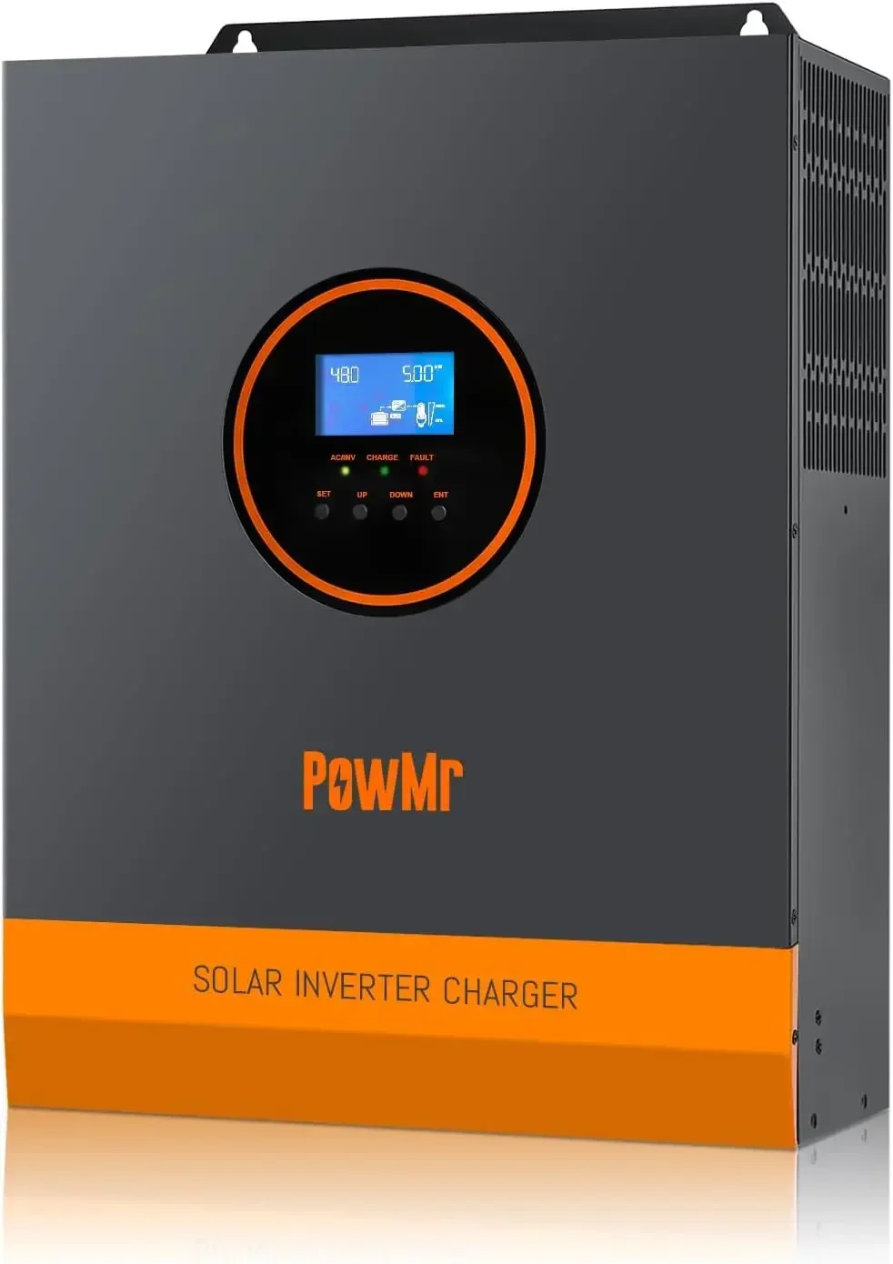 Solar Inverter 3000W 24V to 110/120V AC, Off Grid Pure Sine Wave Power Inverter Max.PV Input 4000W 450V 13A, Built-in 80A MPPT C