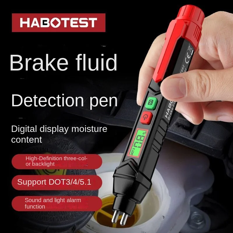 Car Brake Oil Test Pen Brake Fluid Moisture Content Detector Moisture Content Check Auto Repair Tool