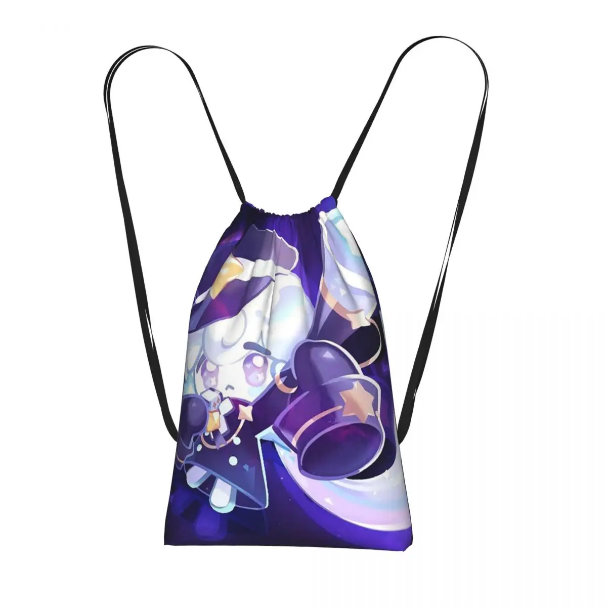 Milky Way Cookie Run Kingdom Game Backpacks Portable Drawstring Bags Storage Bag Book Bags for Travel School