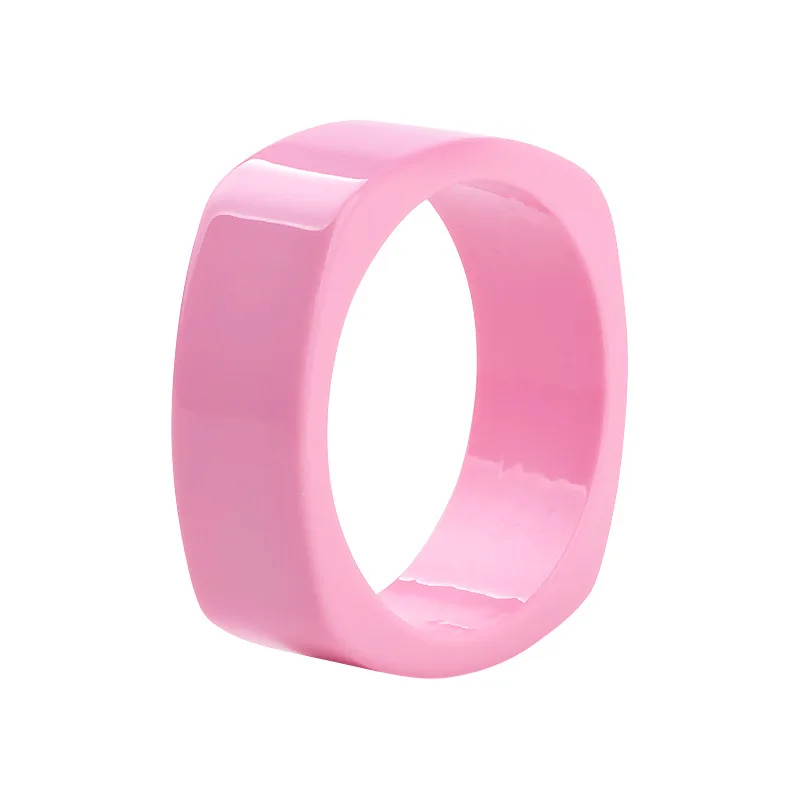 أساور راتنج كلاسيكية للنساء، مجوهرات ذراع مربعة الشكل عصرية وشخصية، إكسسوار شعبي للسيدات بتصميم أنيق وحديث #3