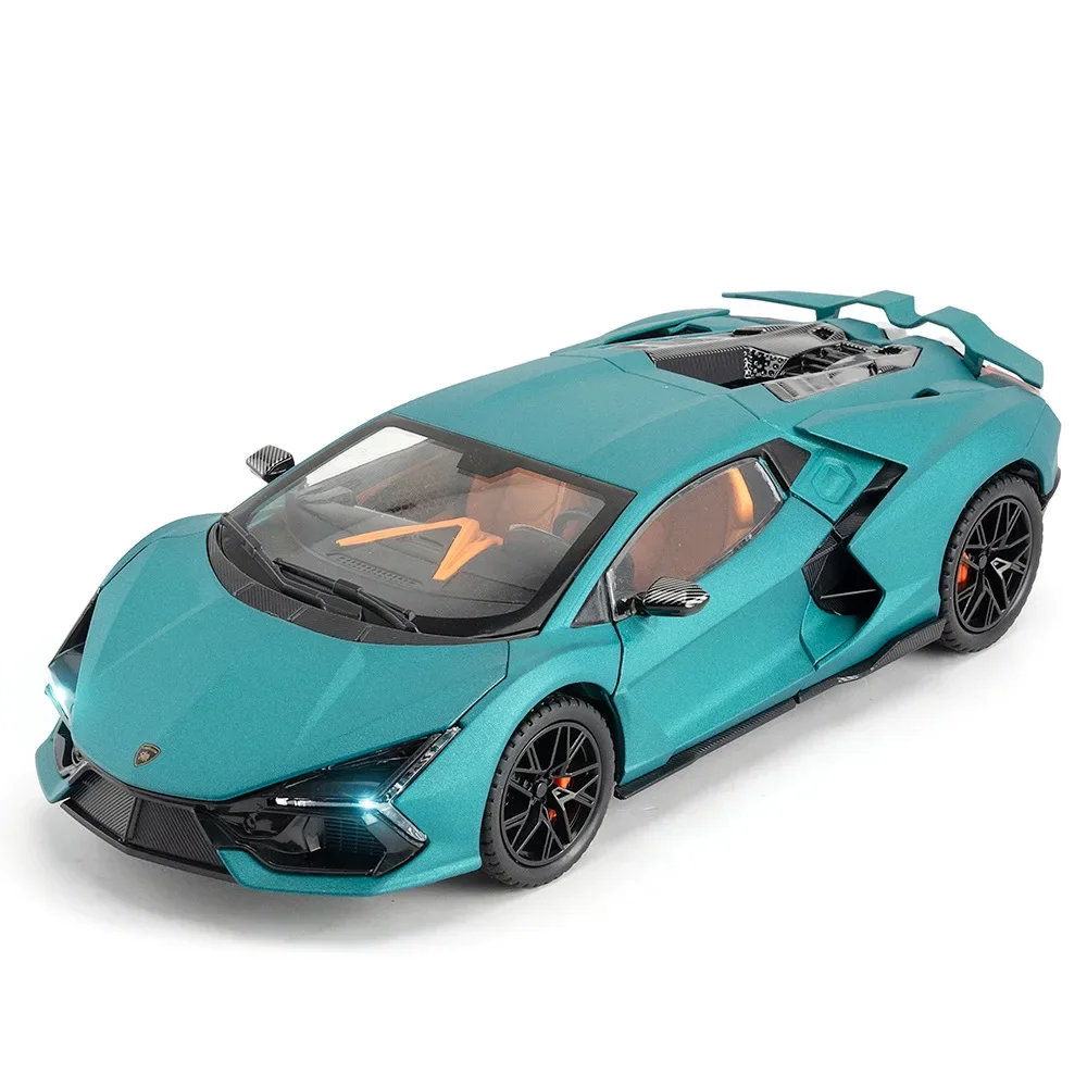 Модель спортивного автомобиля Lamborghini Revuelto в масштабе 1:24, Литые украшения для автомобиля, модные украшения, коллекционные товары для хобби, подарок C330