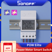 SONOFF POW ELite 16A 20A Wifi Smart Power Meter Switch Real Time Power Consumption Monitor Works with Alexa Google Home eWeLink