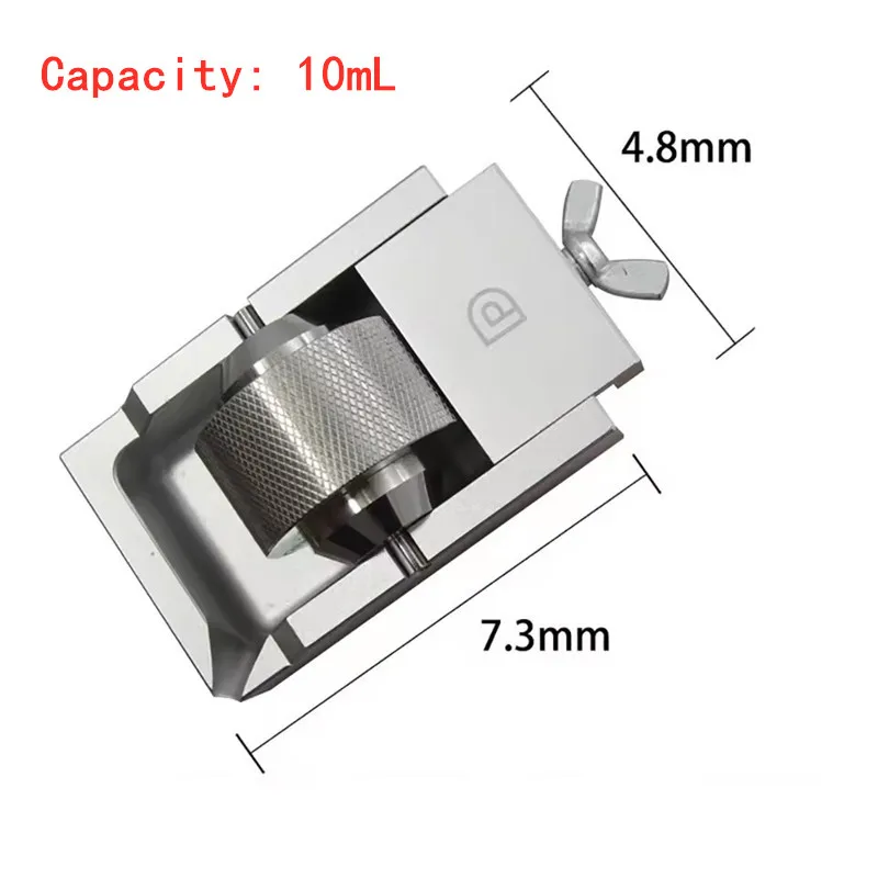 MIANGJIA Mirror Polished Leather Edge Inker - Adjustable 10ml Oil Applicator with Knurled Grip for Leathercraft Edging