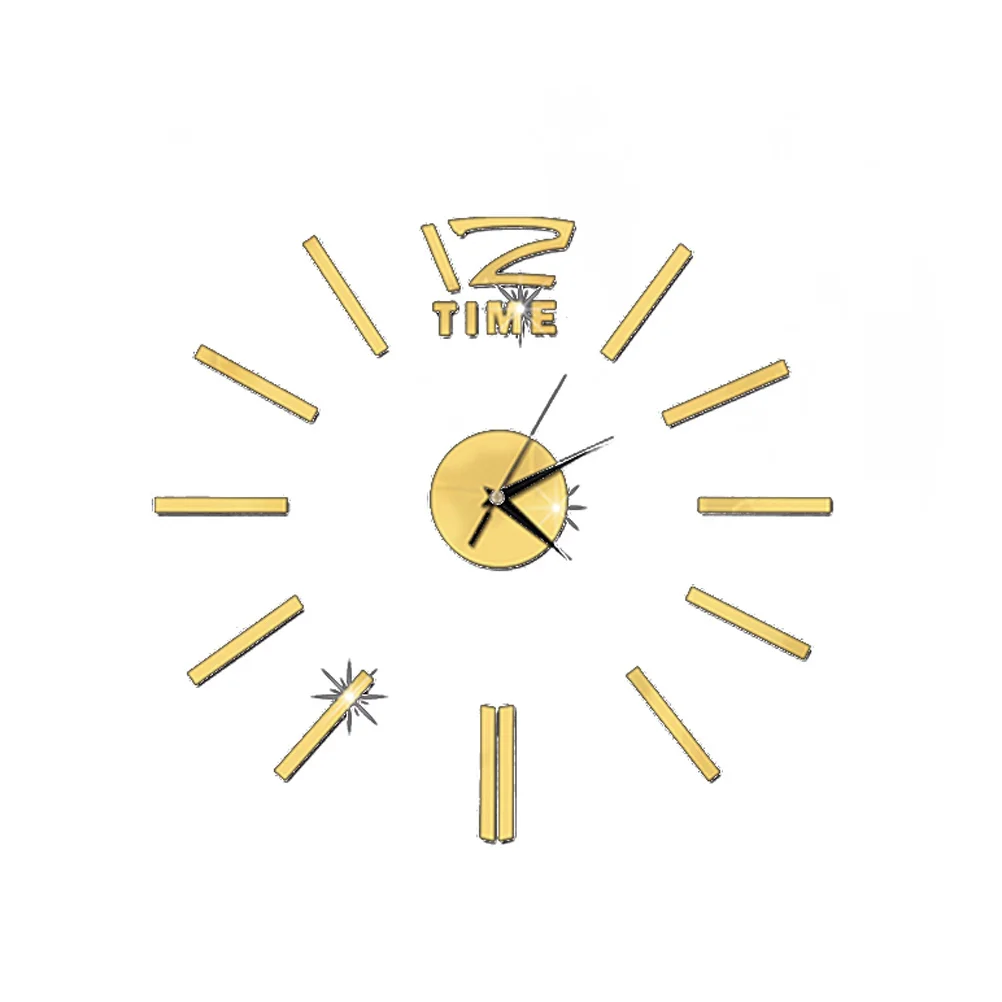 

Modern Large Wall Clock Mirror Surface Frameless DIY Decorative Clock for Home Living Room Office Bedroom Kitchen Bathroom
