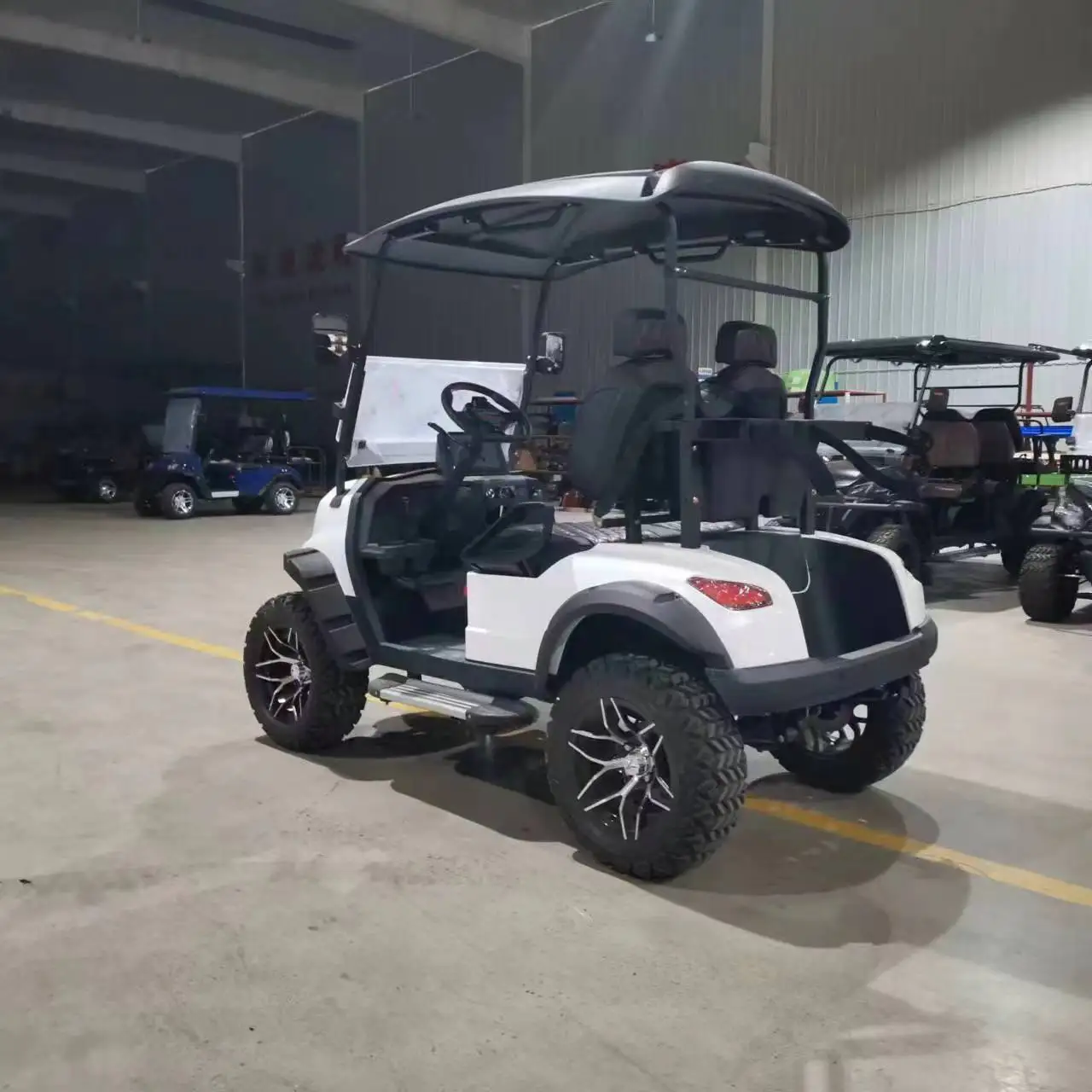 رائجة البيع 48 فولت 72 فولت بطارية ليثيوم سيارة عربات التي تجرها الدواب 4 6 مقاعد Carrito دي عربة جولف كهربائية #4