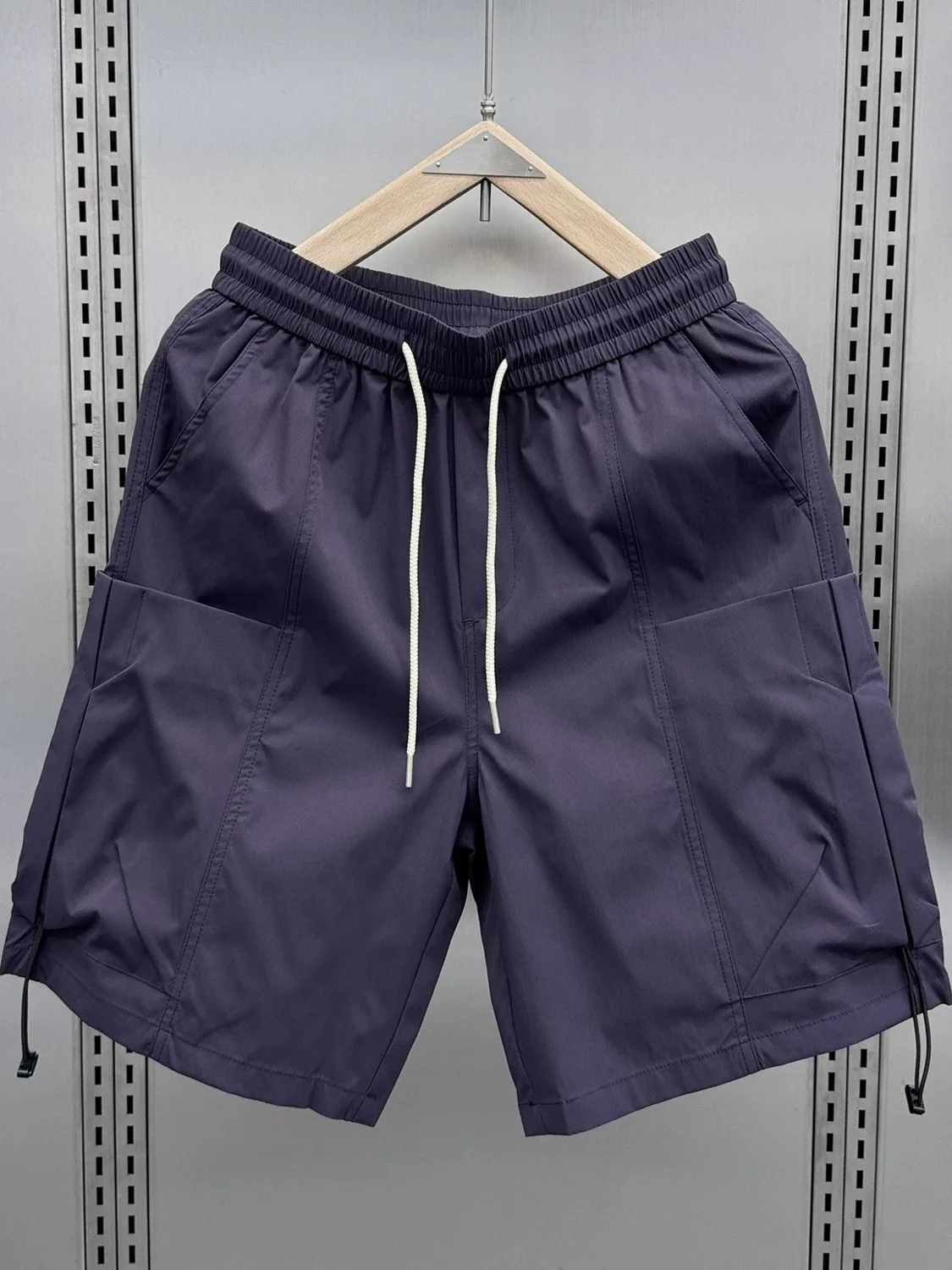 

Qui Dry Loose Straight Leg Beach orts Men's Summer Trendy High Street Workwear Pants Casual Loose Fit Five-Quarter Length