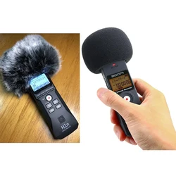 Furry Windscreen Muff for ZOOM H1 H1N Sponge Foam Microphone Windproof Cover Noise Cancelling Microphone Accessories