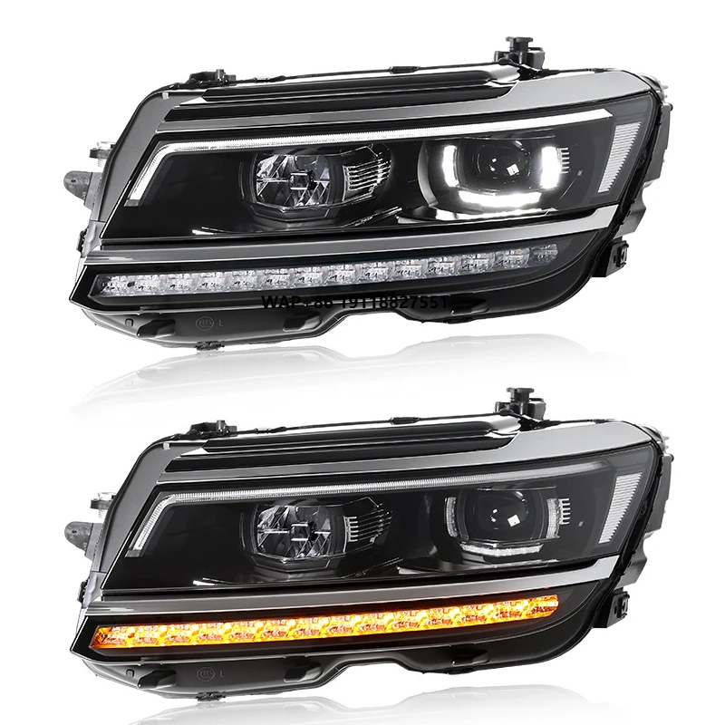 

For Tiguan Headlights Assembly 2017-2021 Modified Headlamp LED High Low Beam Front Lights Accessories Plug and Play