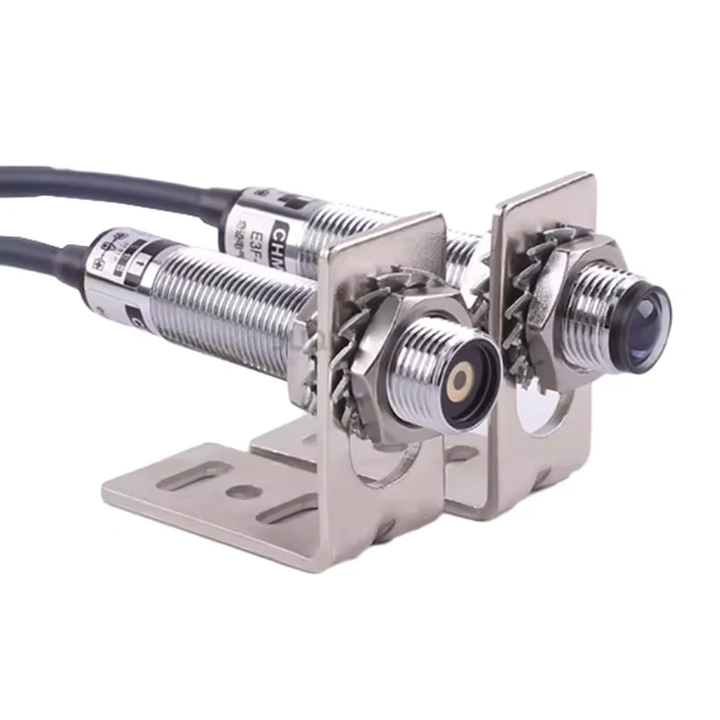 Industrial 20M Laser Photoelectric Sensor Switch, Opposite Type M12 Connector NPN NO Proximity Switch E3F-20L/20C1