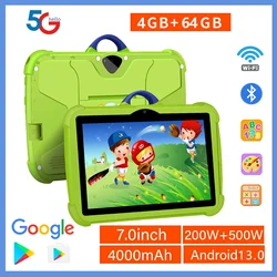 Nowy 7-calowy tablet WiFi MTK Chip Quad Core 4GB RAM 64GB ROM Android 9.0 Google Play Obsługa Bluetooth Tablet PC dla dzieci 4000mAh