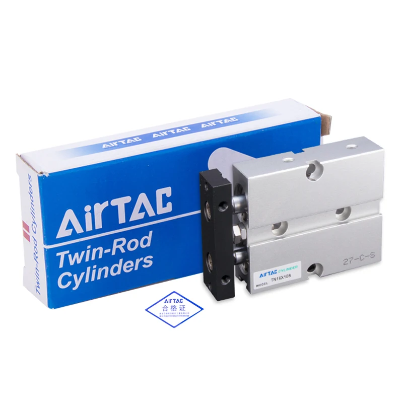 AirTac TN Doppelstangen-Luftzylinder Pneumatische Zylinder Aktuatoren Doppeltwirkende Zylinder mit geführten Kolben Teile 10/16/20/25/32 Bohrung – Detail 2