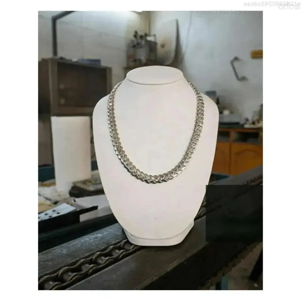 

Handmade 14mm 24 Miami Cuban Link Chain 220grams Heavy Solid 925 Sterling Silver 14k Gold Plated Curb Hip-hop Chain