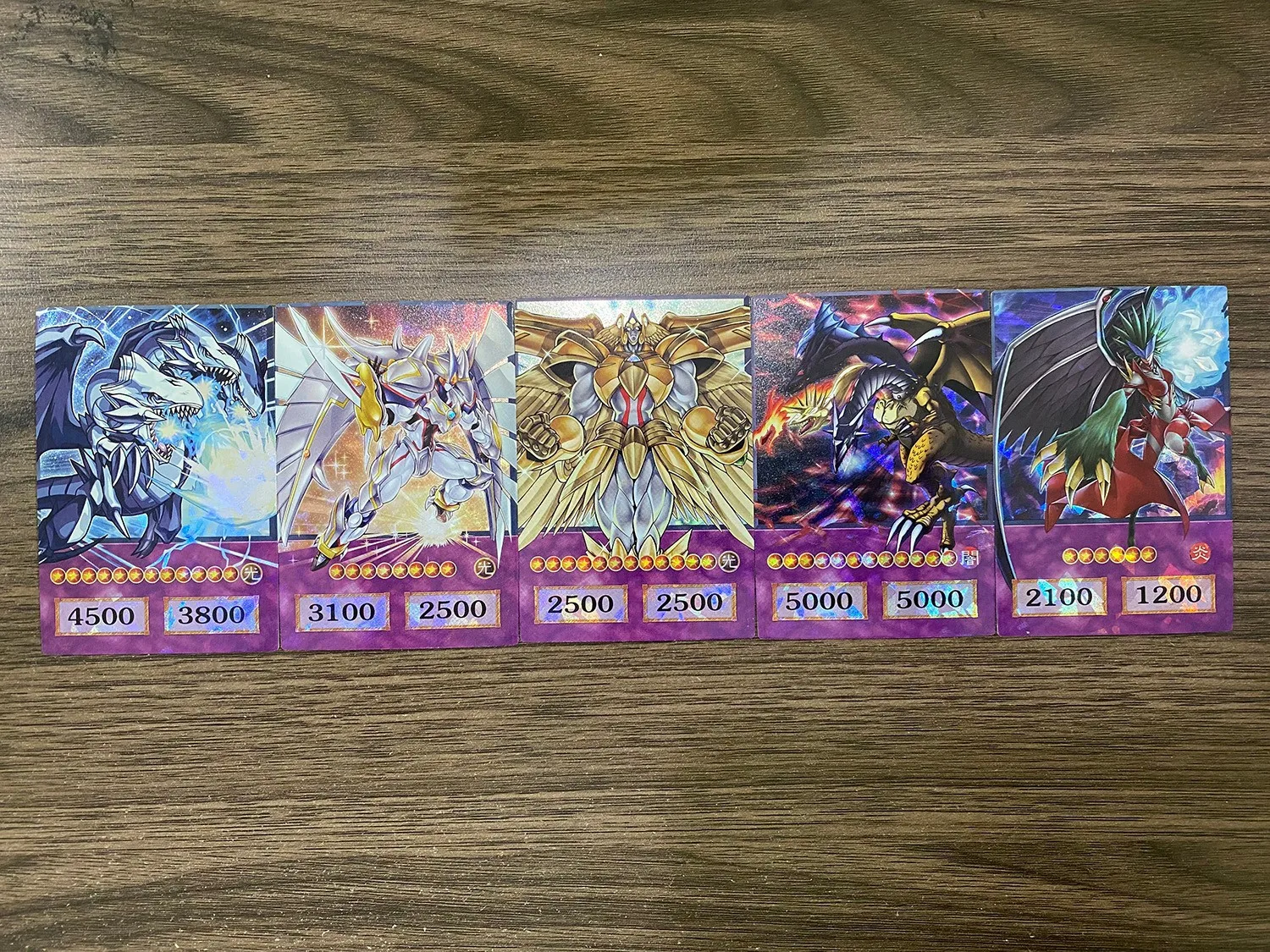 100 Stück Yu-Gi-Oh Anime-Stil Karten Blue Eyes Dark Magician Exodia Obelisk Slifer Ra Yugioh DM Klassische Proxy DIY Karten Geschenk – Detail 9