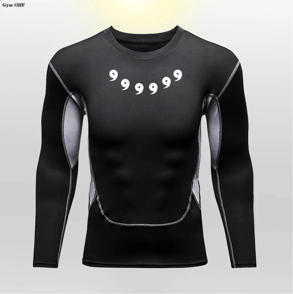 Sports Lycra Gym T-shirts Man Outdoor Sports Basketball Football Fitness Breathable Comfortable Quick Drying Elastic Men T-shirt