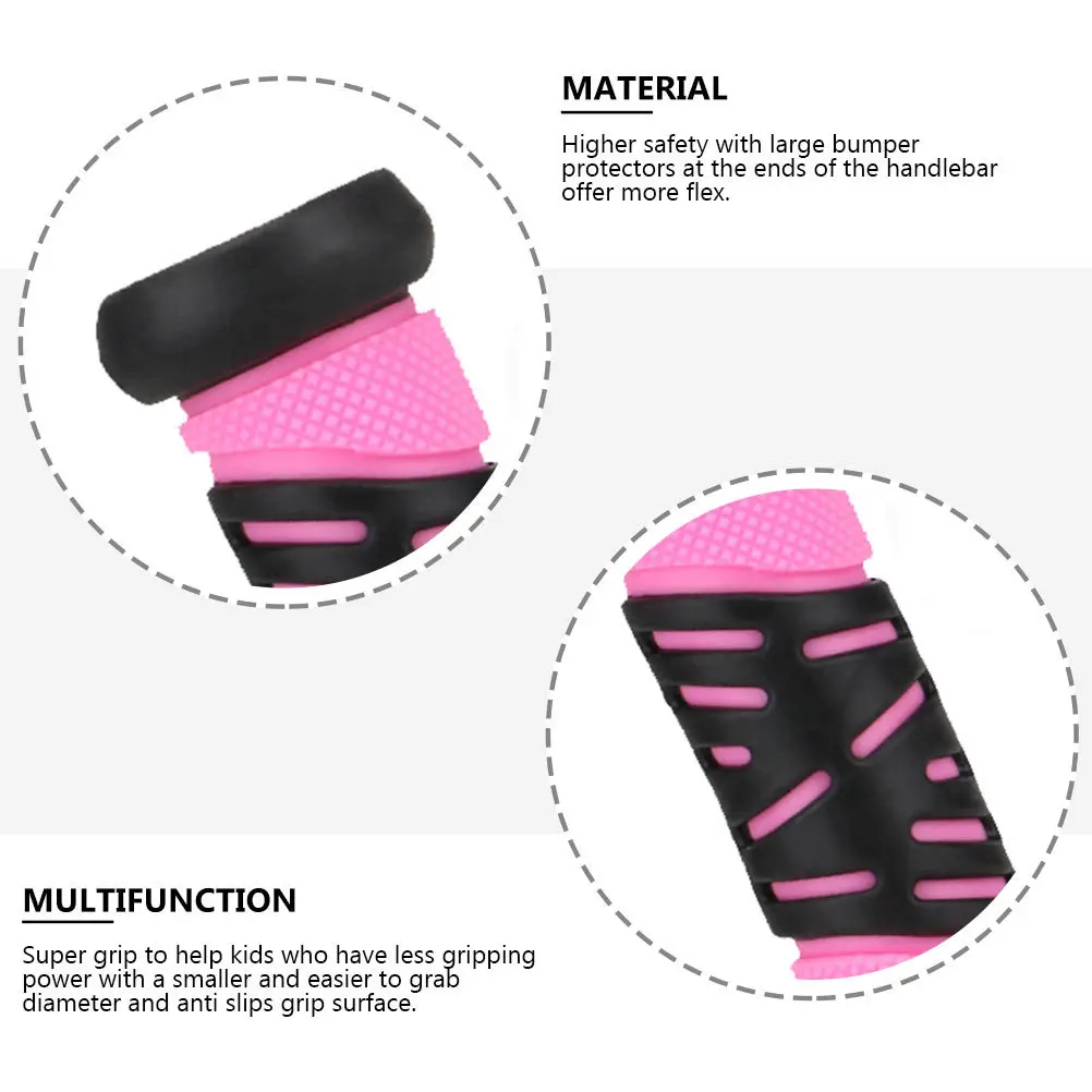 1Pair Anti-Slip Handle Grips for Kids Bike Rubber Comfortable Grip with Impact Protection Snug Fit High Accuracy Fit