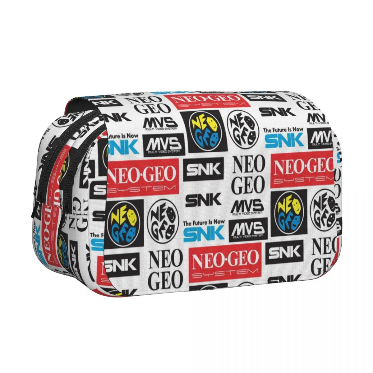 Neo Geo Logo Neogeo Arcade Game Pencil Cases Pencil Pouch Hard Shell Leather Big Capacity Pen Box Pencil Bag for Studen School