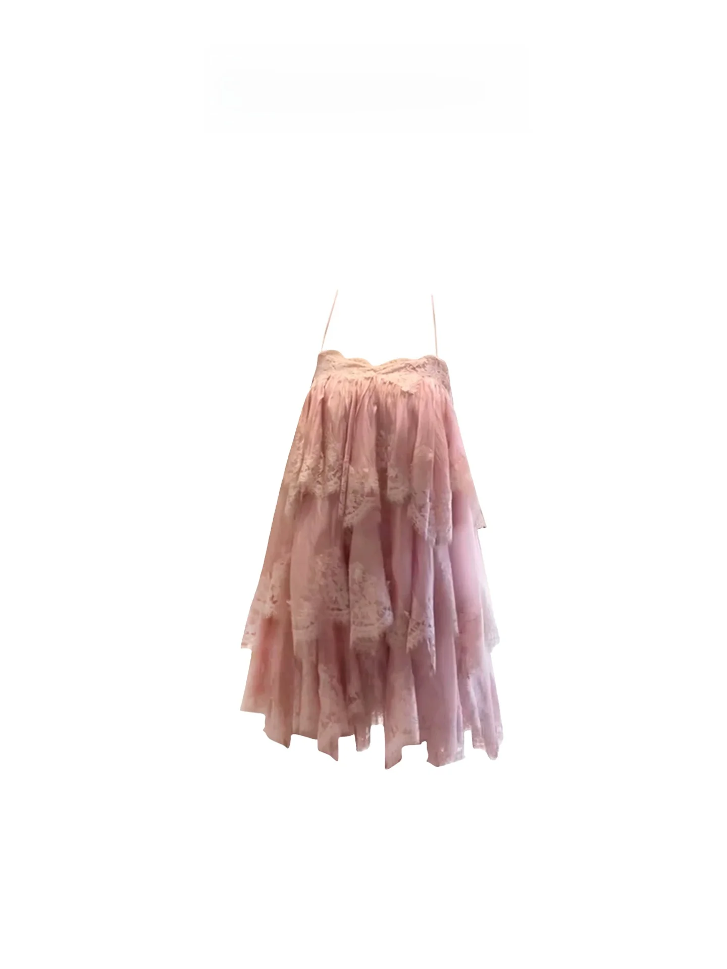 

HEZA Lace Splice Strap Women's ort Skirt Summer Design Sensual Bal Holiday Vaion Dr French Sle A-Line Skirt