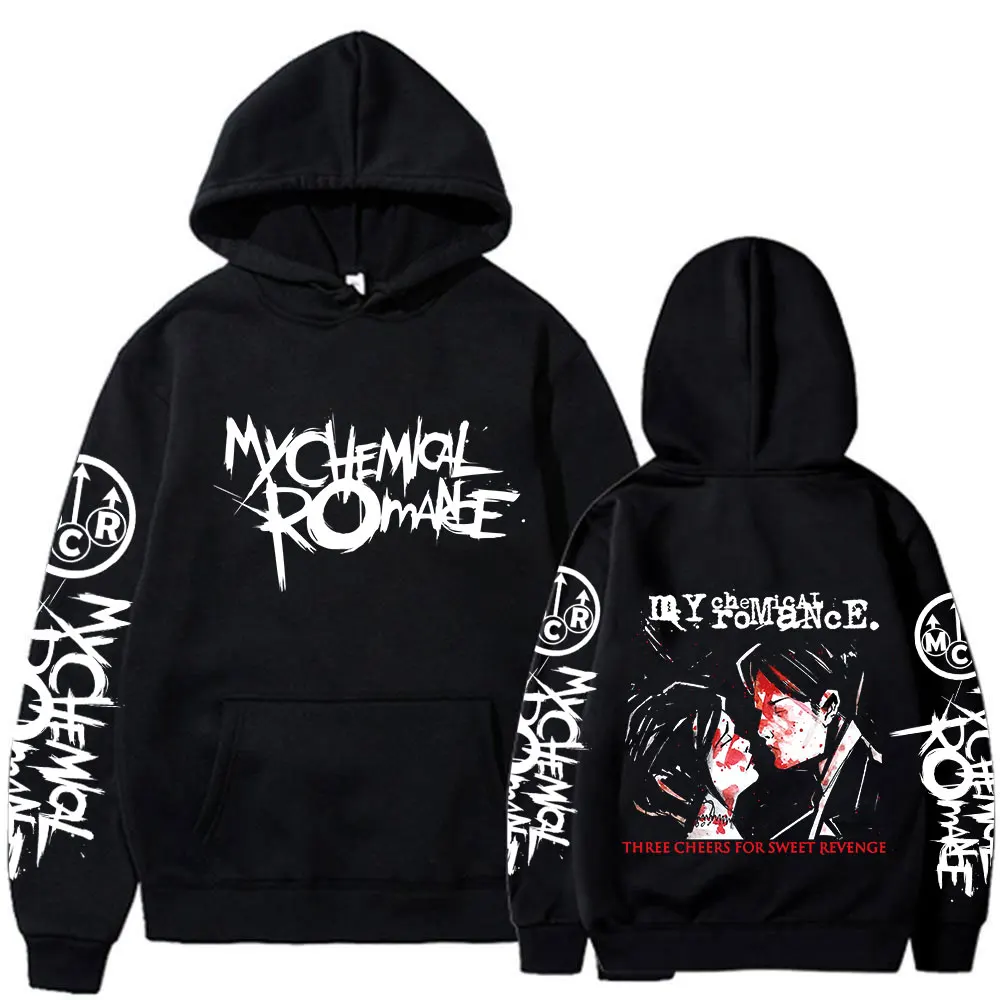 My Chemical Romance Three Cheers for Sweet Revenge Hoodies Black Parade Punk Emo Sweatshirts Men's Women Vintage Gothic Pullover