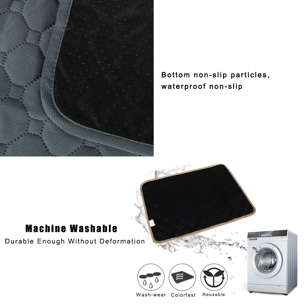 Urine Absorbent Waterproof Dog Pet Environment Protect Washable Diaper Mat Reusable Training Pad Car Seat Cover