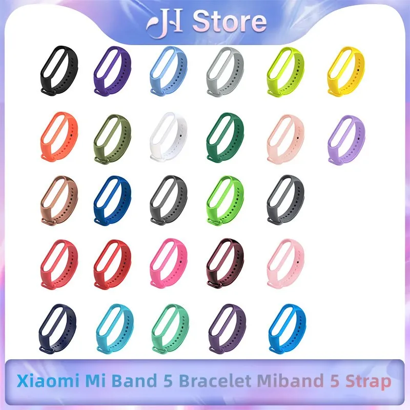 Умный Браслет для Xiaomi Mi Band 5, спортивный ремешок для часов, силиконовый ремешок из ТПУ и ТПЭ для Xiaomi Mi Band 5, ремешок для браслета Miband 5