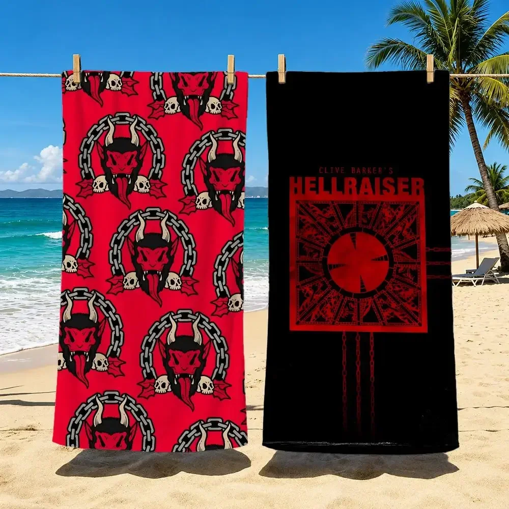 Movie H-Hellraiser Towel Towel beach towel, quick drying absorbent bath towel for Swim,Gym,Camping,Outdoor hot