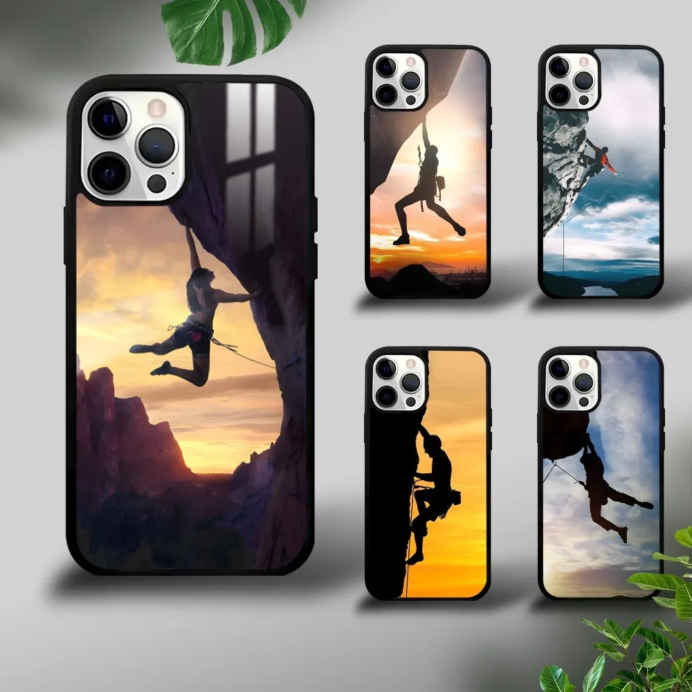 

Extreme Movement Rock Climbing Phone Case For iPhone 16 15 14 13 12 11 Pro Xs Max Mini Plus Celulares Hard Funda