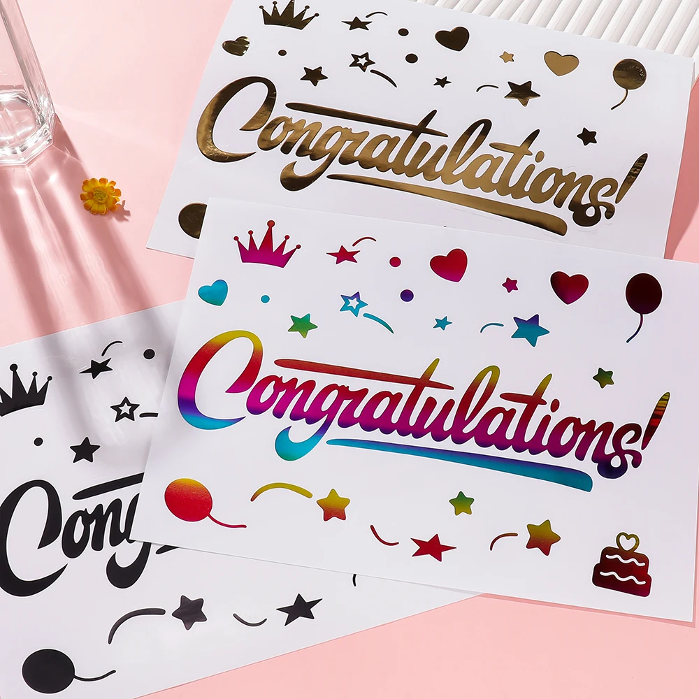 1pcs/Bag PVC Color Letter Stickers Balloon Bobo Ball Stickers for DIY Birthday Blessings love Stickers Gifts Making Accessories