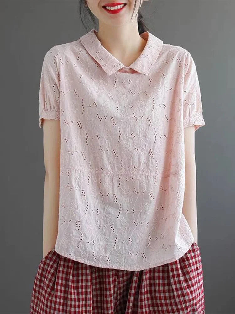 الصيف القطن الكتان فضفاض irt ort Sve طوق الطفل الصينية التقليدية Sle المرأة Faion عادية Ne الأعلى