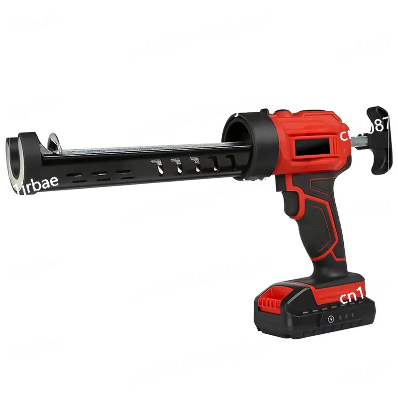 Cordless Caulking Gun for Milwaukee 18V Battery 4 Adjustable Speed with LED Light Upgraded Electric Silicone Gun (No Battery)