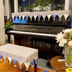 3Colors Piano Cover Nordic Piano Cover Dustproof Half Cover Electric Piano Cloth Cover Modern Simple Children's Piano CoverLH258