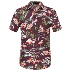 Summer Floral Hawaiian 3d Print Shirt Men Women Fashion Shirts Single-Breasted Short Sleeve Hawaii Shirts Blouse Men's Clothing
