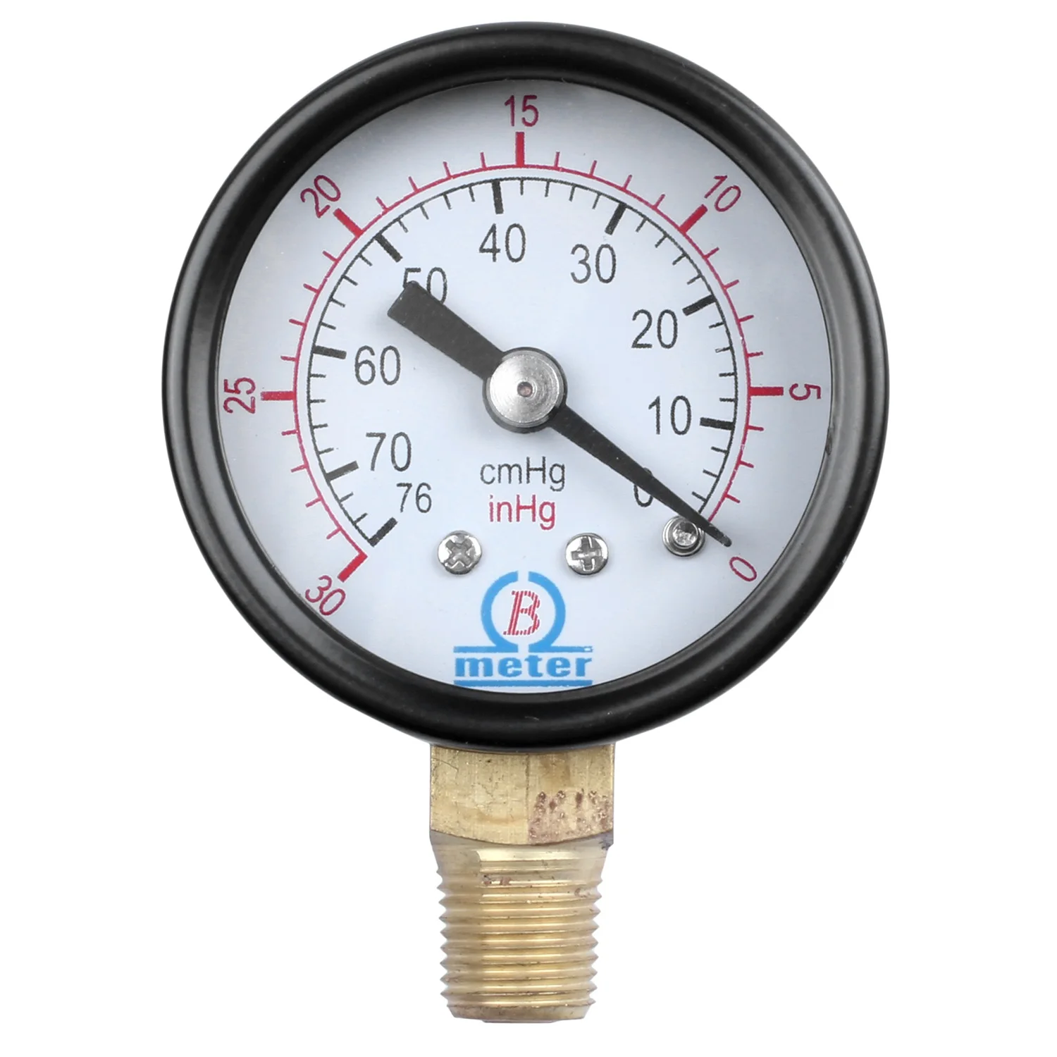 Male Threaded Pneumatic Air Vacuum Pressure Gauge 30/0Hg