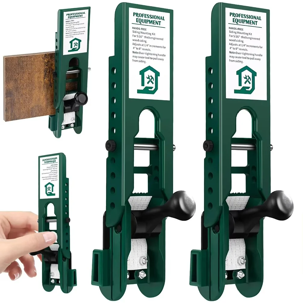 2Pc Siding Installation Tool For 5/16'' Fiber Cement Siding Tool Gecko Furniture Gauge Protractor Wall Panel Siding Mounting Kit